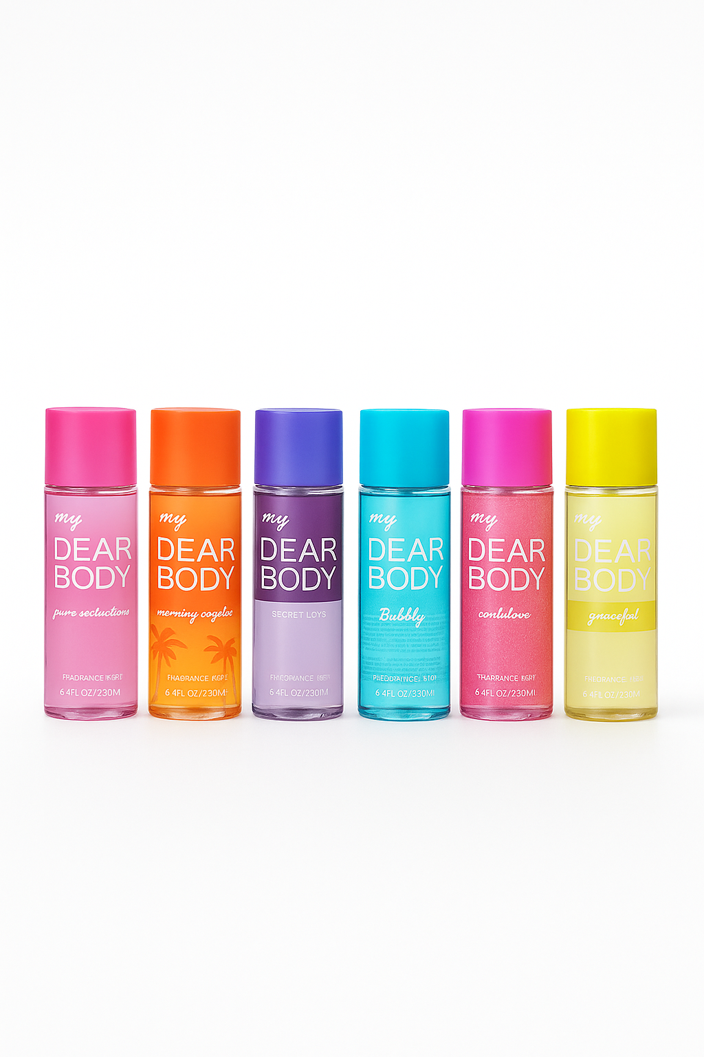 Dear Body Mist Collection – 10 Unique Fragrances (250ml)