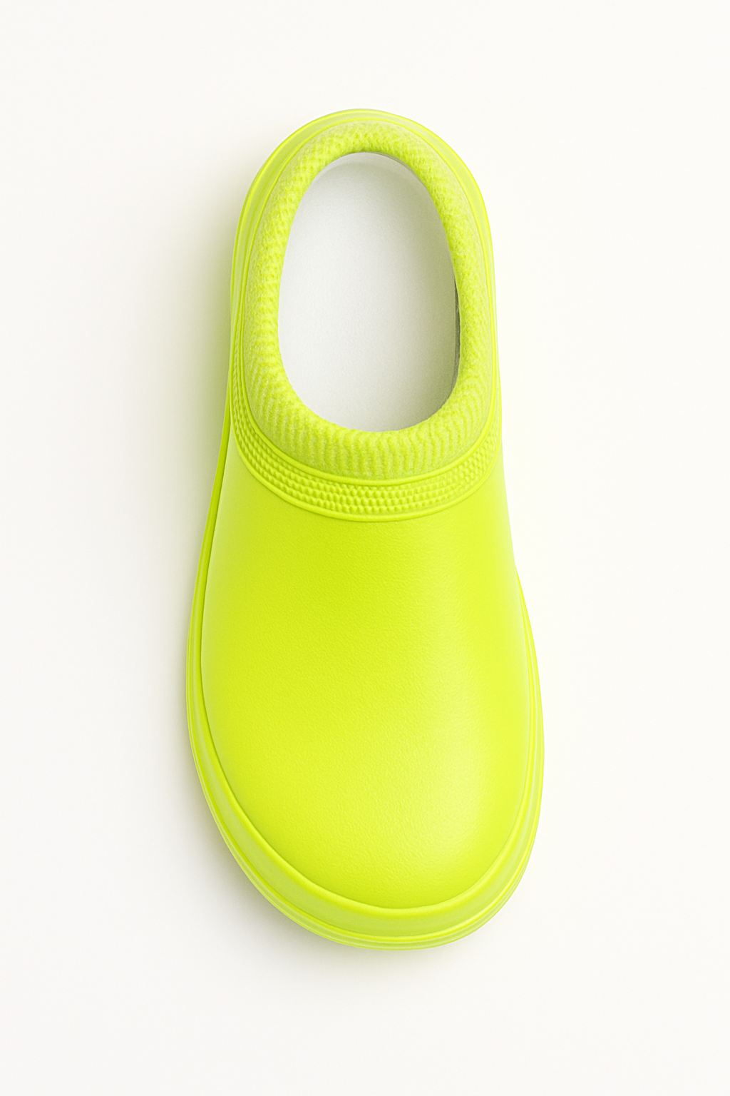 Neon Yellow Slip-On Comfort Clog Shoes
